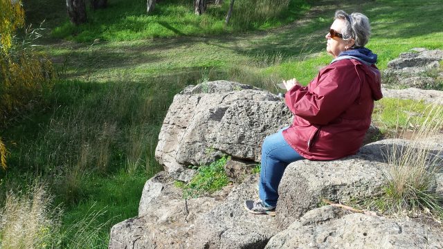 Diane at Sit Spot